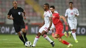 الامارات وسوريا، منتخب الامارات، منتخب سوريا، علي مبخوت، محمود البحر، تصفيات كاس العالم، اهداف الامارات وسوريا،قطر22