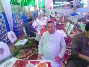 الاستاذ اشرف علوان عم العريس
