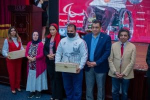 بالصور.. احتفالية مؤسسة مصر للصحة والتنمية المستدامة بتكريم أبطال البارالمبية المشاركين في دورة 2020