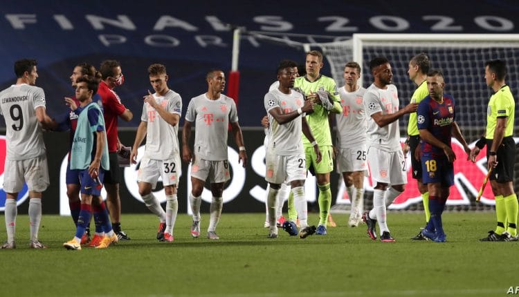 برشلونة وبايرن، برشلونة ضد بايرن، دوري ابطال اوروبا، ميسي، ليونيل ميسي