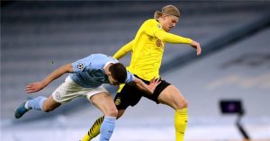 بروسيا دورتموند وبيشكتاش، بروسيا دورتموند، هالاند، دوري ابطال اوروبا