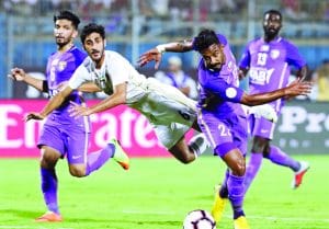الوحدة واتحاد كلباءن العين، الدوري الاماراتي، الوحدة