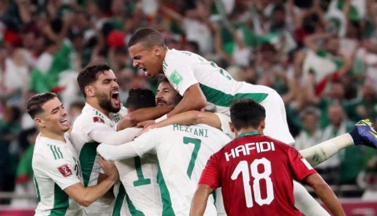 الجزائر وقطر، كاس العرب، اهداف مباراة الجزائر وقطر، منتخب قطرن منتخب الجزائر، كاس العرب،
