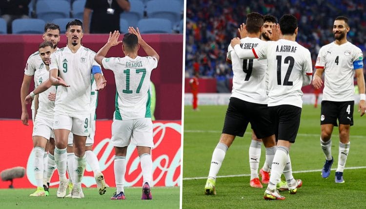 مصر والجزائر، كاس العرب، قطر، لبنان،