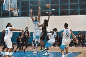 لقطة من مباراة كرة السلة الزمالك وسموحة