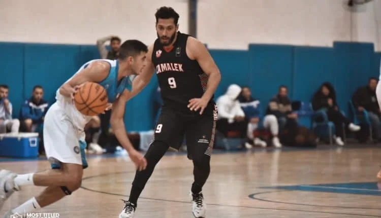 لقطة من مباراة كرة السلة الزمالك وسموحة