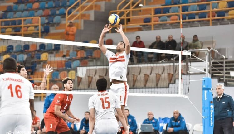 الزمالك يفوز على الاهلي في كرة الطائرة