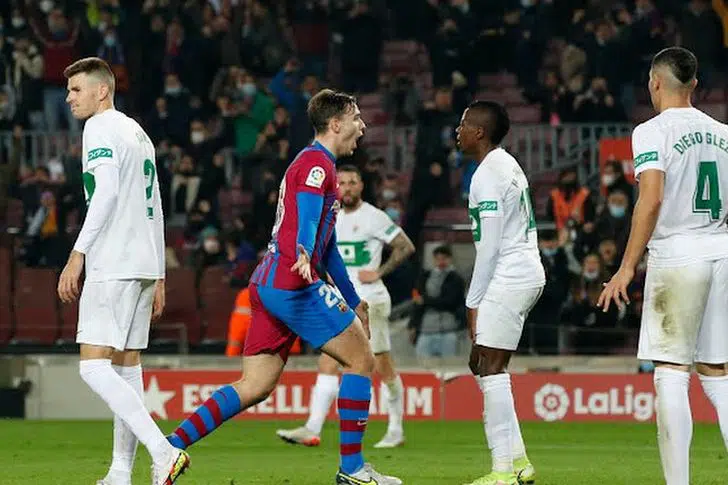 برشلونة والتشي، اهداف برشلونةن الدوري الاسباني، ممفيس ديباي