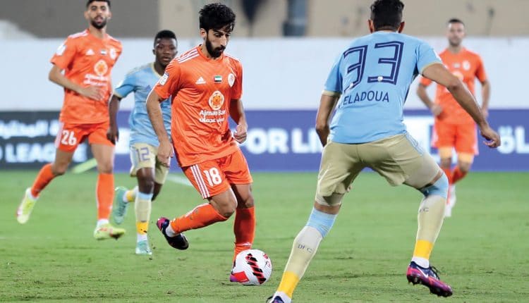 اهداف الظفرة وعجمان، الظفرة، الدوري الاماراتي، وليد عمبر