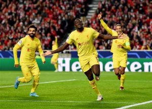 ليفربول وبنفيكا، اهداف مباراة ليفربول وبنفيكا، دوري ابطال اوروبا، صلاح