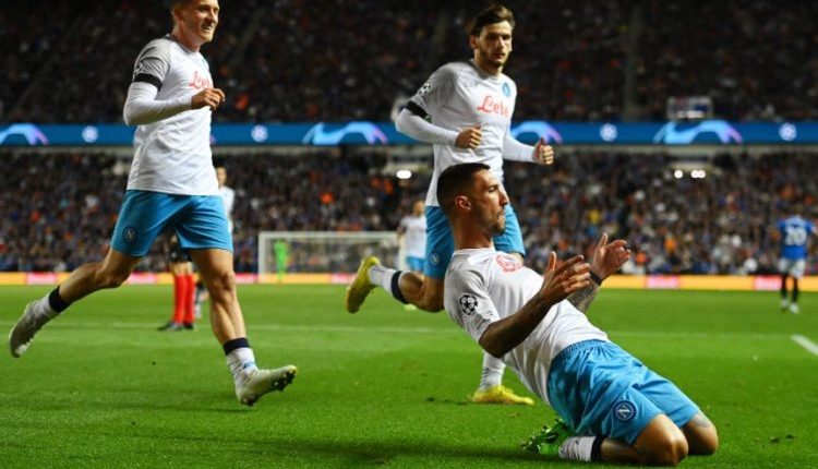 نابولي، اهداف نابولي ورينجرز،دوري ابطال اوروبا،Napoli, Napoli goals, Rangers, Champions League