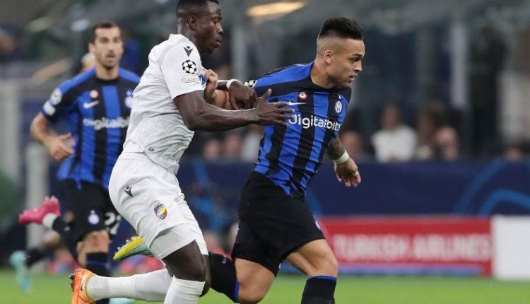 انتر ميلان وفيكتور بلزن، انتر ميلان، دوري ابطال اوروبا،