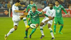 حراسة المرمى: محمد العويس. خط الدفاع: ياسر الشهراني، علي البليهي، حسان تمبكتي، محمد البريك. خط الوسط: محمد كنو، عبد الإله المالكي، سامي النجعي. خط الهجوم: فراس البريكان، هيثم عسيري، سالم الدوسري. ويتواجد منتخب السعودية في المجموعة الثالثة في كأس العالم 2022 بجانب منتخبات المكسيك والأرجنتين وبولندا.