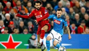 ليفربول ونابولي،ليفربول، اهداف ليفربول، دوري ابطال اوروبا