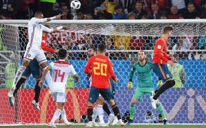 المغرب وإسبانيا ؛ملخص مباراة المغرب وإسبانيا في كاس العالم