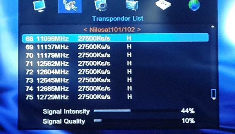 احدث ترددات القمر الصناعي نايل سات