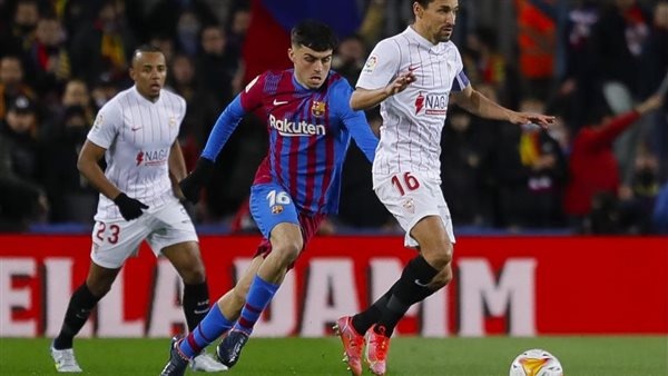 Goals of the Barcelona and Sevilla match in the Spanish League