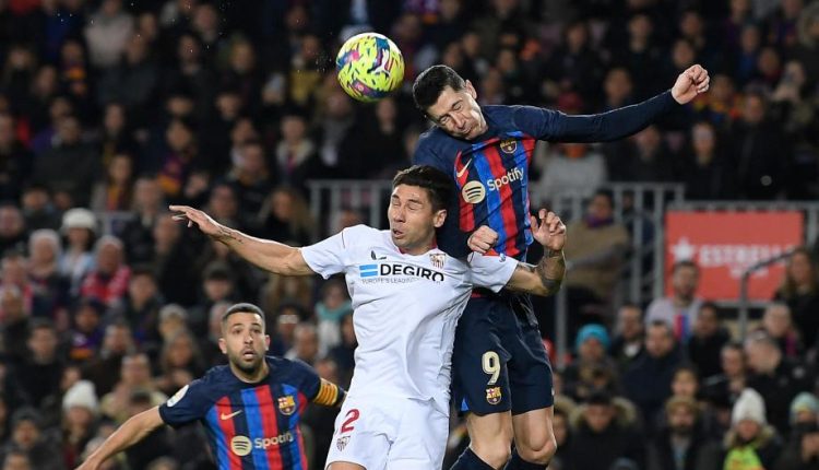 اهداف مباراة برشلونة واشبيلية في الدوري الاسباني