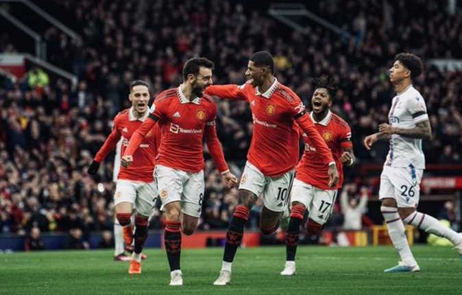 اهداف مباراة مانشستر يونايتد وكريستال بالاس في الدوري الانجليزي