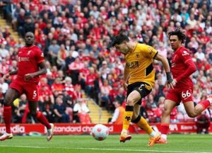 اهداف مباراة ليفربول وولفرهامبتون في الدوري الانجليزي