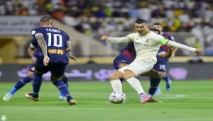 اهداف مباراة النصر والعدالة في الدوري السعودي