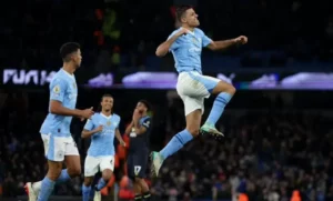 اهداف مانشستر سيتي وبيرنلي في الدوري الانجليزي