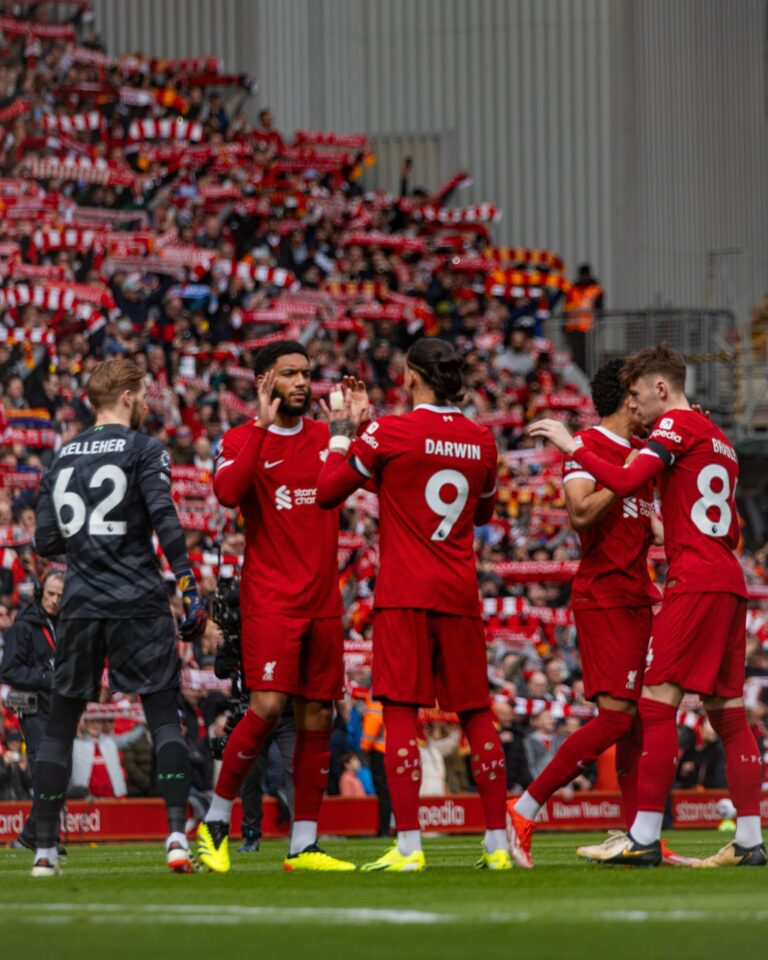 اهداف مباراة ليفربول وبرايتون في الدوري الانجليزي