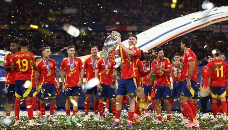 اسبانيا وانجلترا، انجلترا واسبانيا، اهداف اسبانيا وانجلترا،نهائي يورو24، بلنجهام، يامين لامال، المنتخب الاسباني، اسبانيا ضد انجلترا،يورو24، المانيا، رياضة، كرة قدم