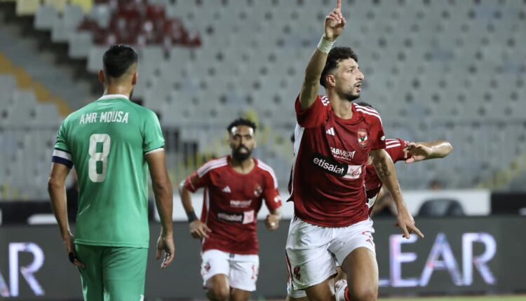 الاهلي، الاهلي والمصري، وسام ابوعلي، اهداف الاهلي والمصري، رياضة، كرة قدم، اخبار الاهلي