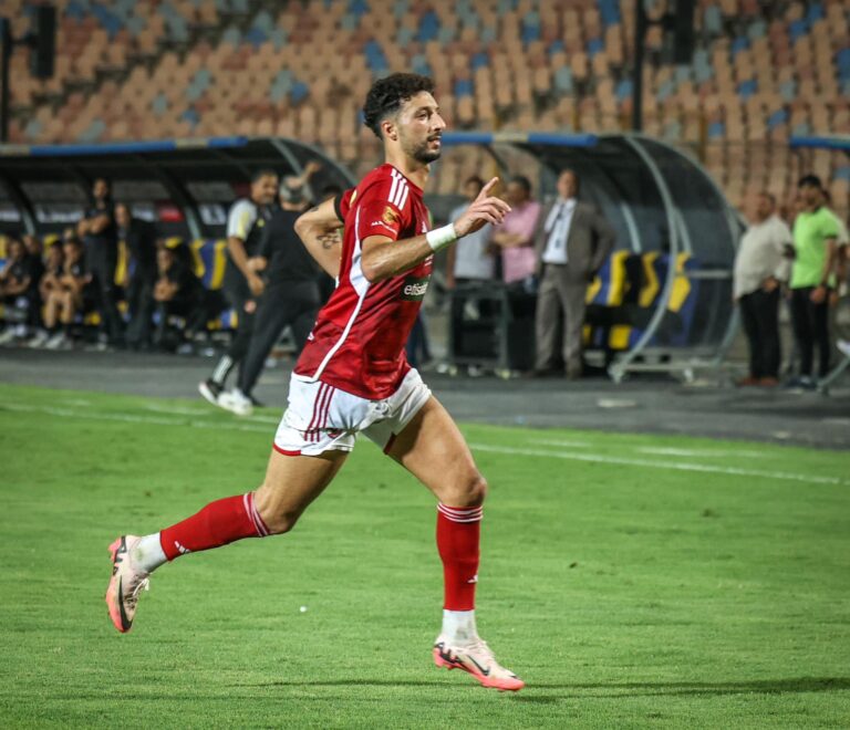 الأهلي يتقدم بهدف أبوعلي أمام الزمالك 5 وسام ابوعلي مهاجم الاهلي
