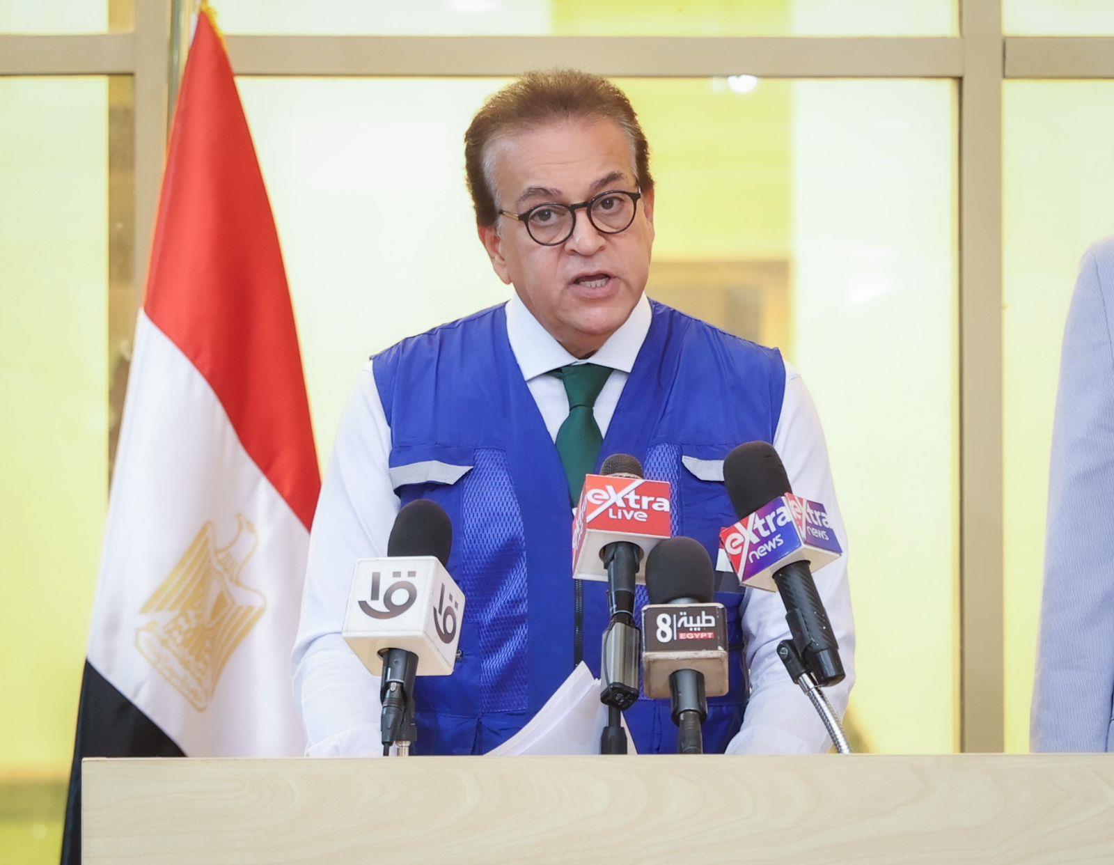 تصريحات وزير الصحة المصري حول بكتيريا إيكولاي