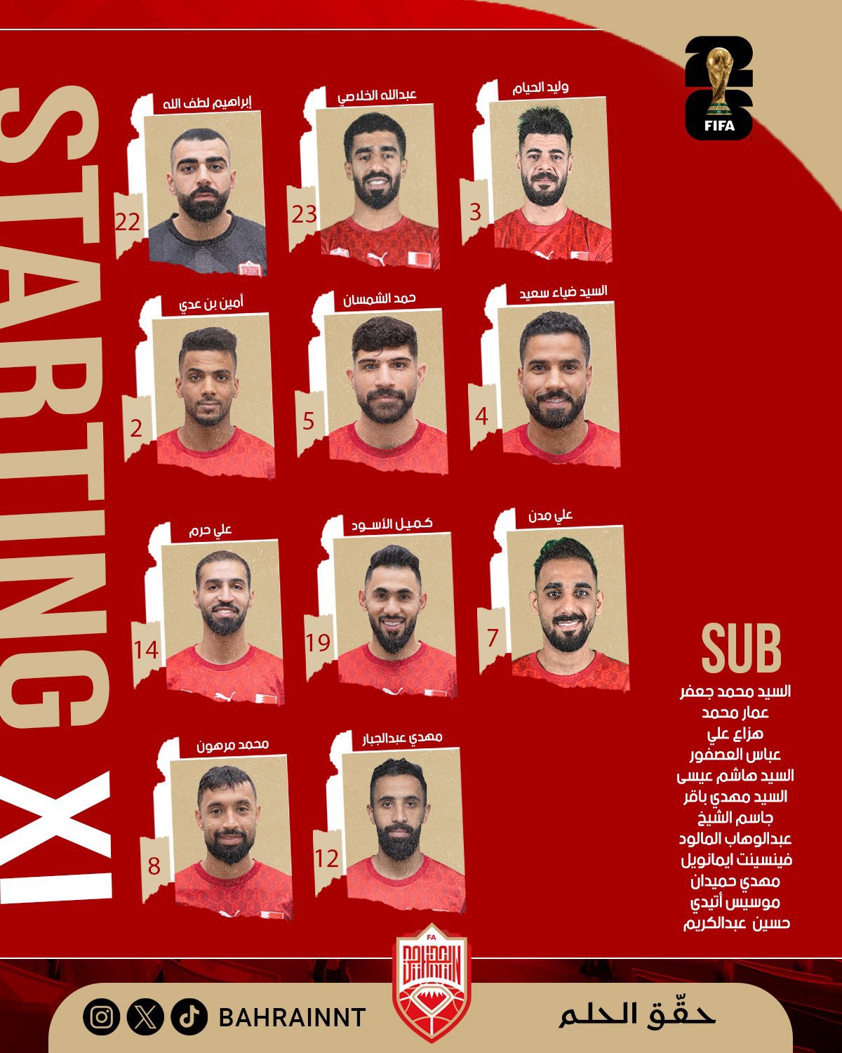 مباراة السعودية والبحرين