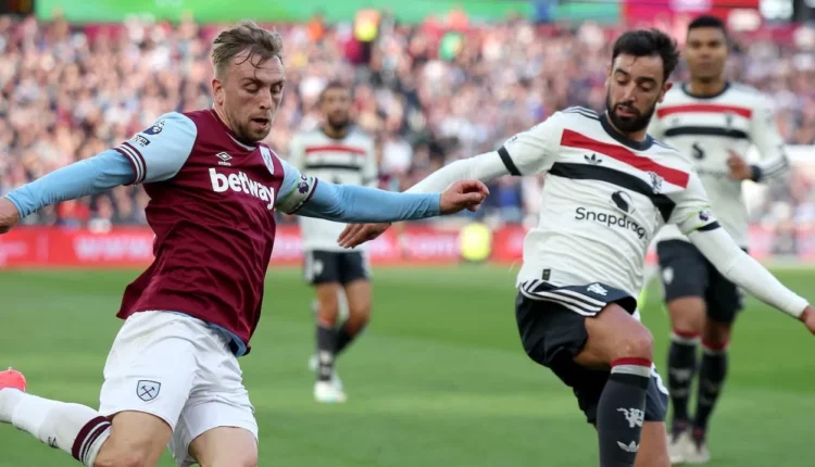 وست هام ومانشستر يونايتد، الدوري الانجليزي، اهداف وست هام ومانشستر