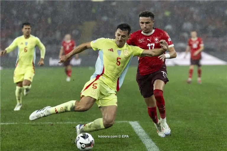 اسبانيا وسويسرا، منتخب اسبانيا وسويسرا، الدوري الاوروبي، كرة قدم، يلاشوت، رياضة، اسبانيا