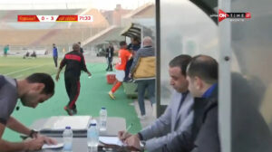 اعتداء لاعب المنصورة على مدربه