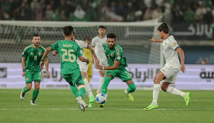 مباراة منتخب السعودية ونظيره العراقي