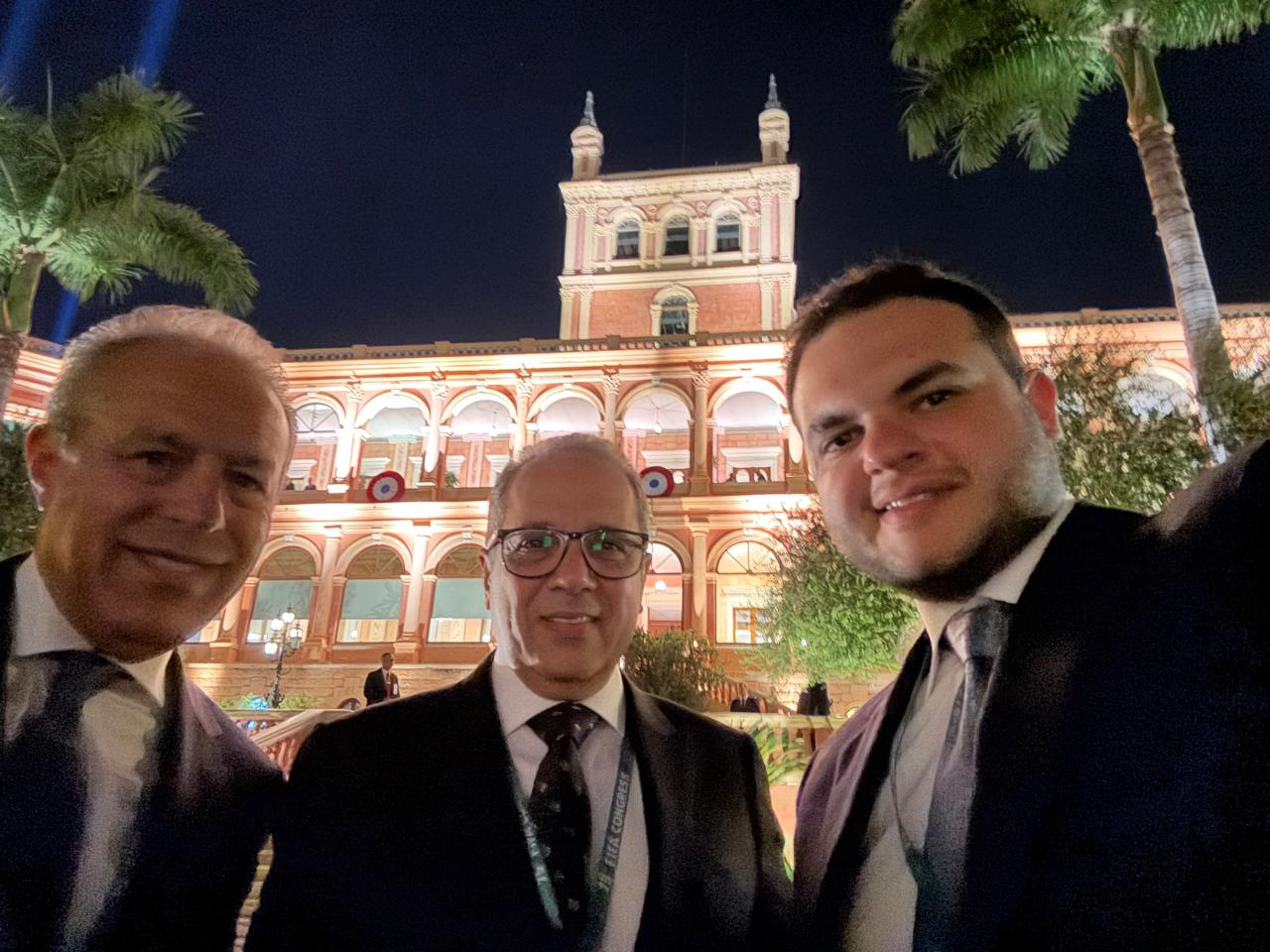 وفد اتحاد الكرة يلبي دعوة رئيس باراجواي على هامش المشاركة في كونجرس فيفا