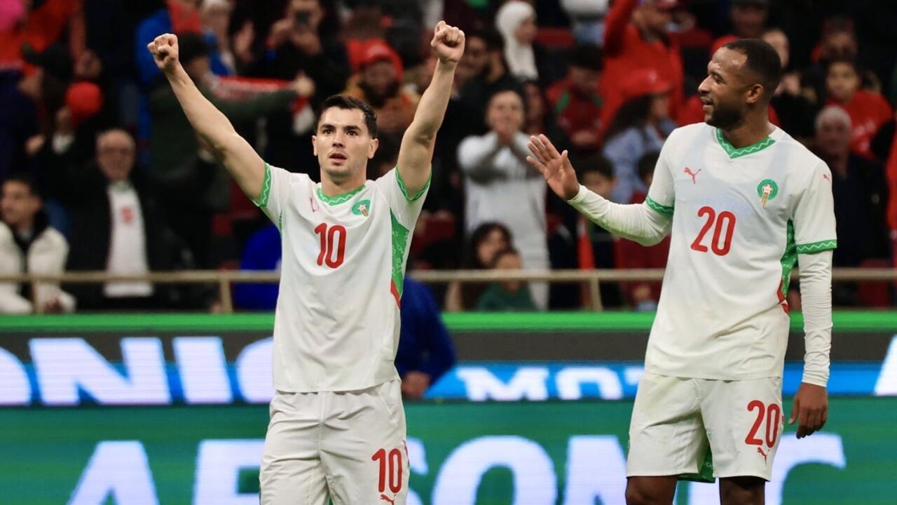 المغرب وزامبيا، أهدف مباراة المغرب وزامبيا، اشرف حكيمي، براهيم دياز،كاس الامم، كرة قدم
