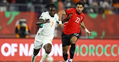 مصر، مصر والسنغال، السنغال، محمد صلاح، ساديو ماني، ماني،موعد مباراة مصر والسنغال،كاس الامم الافريقية، المغرب،كرة قدم، رياضة، حسام حسن، عمر مرموش