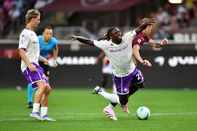 Fiorentina and Torino in the Italian League