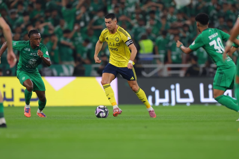 الاهلي والنصر،اهداف مباراة الاهلي والنصر، الدوري السعودي، كرة قدم، دوري روشن، كريستيانو رونالدو، ايفان توني