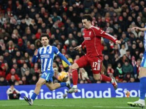 ليفربول يتلقي هزيمة جديدة في الدوري الانجليزي امام برايتون بهدفين مقابل هدف وحيد