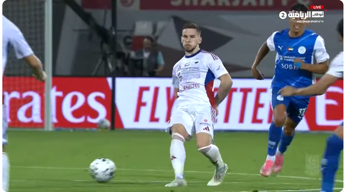 بالفيديو.. النصر يفوز على الشارقة 2-1 في دوري ادنوك