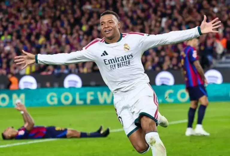 ملخص اهداف مباراة ريال مدريد وبرشلونة في الكلاسيكو 2 كليان مبابي ريال مدريد وبرشلونة